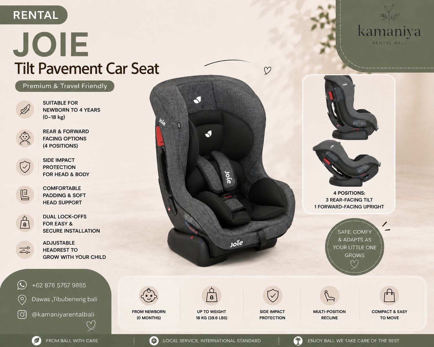 JOIE Tilt Pavement Car Seat