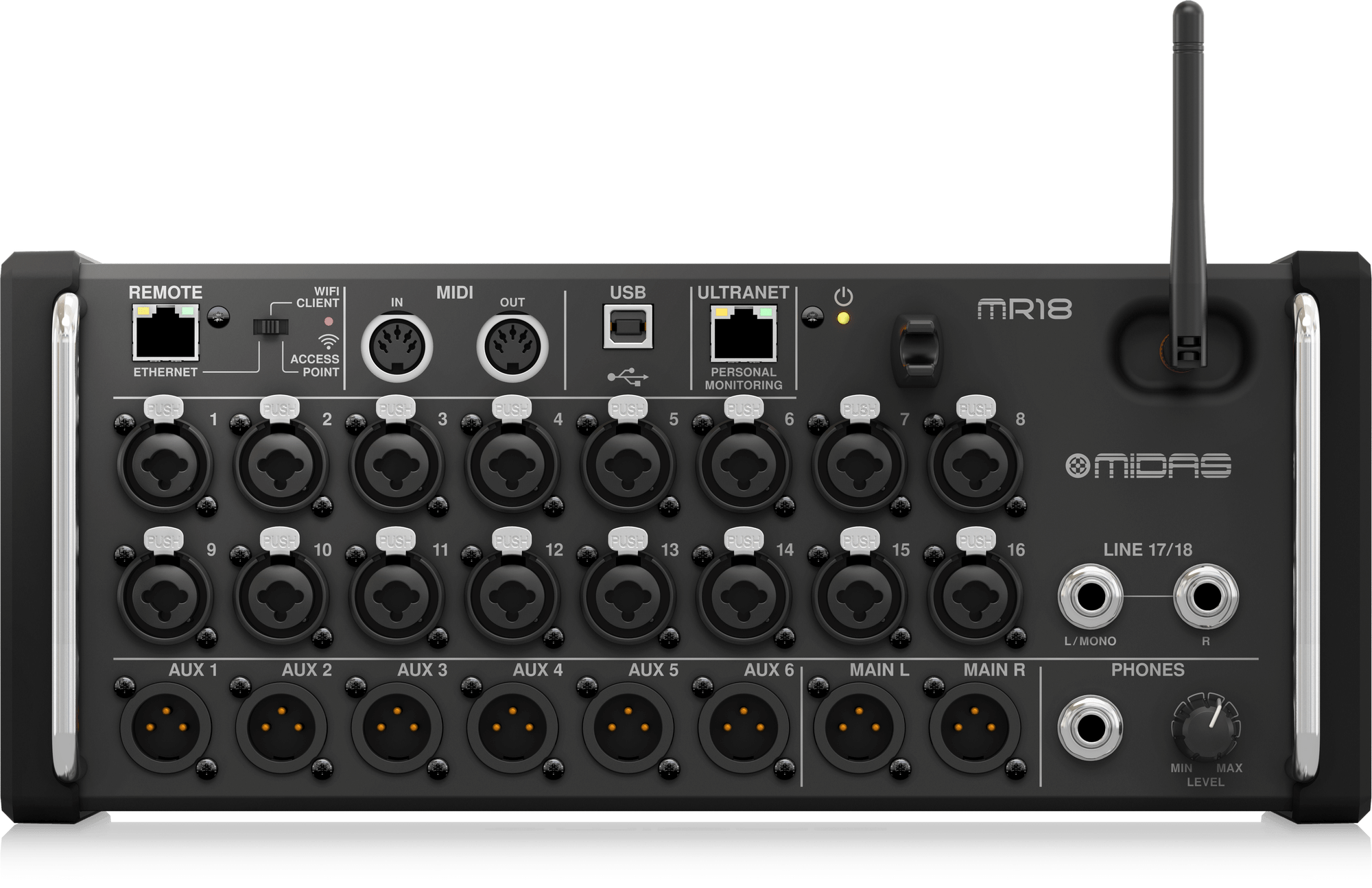 Midas MR18 — Wireless Digital Mixer & Stagebox